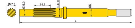 Striking Bar Tamrock T51